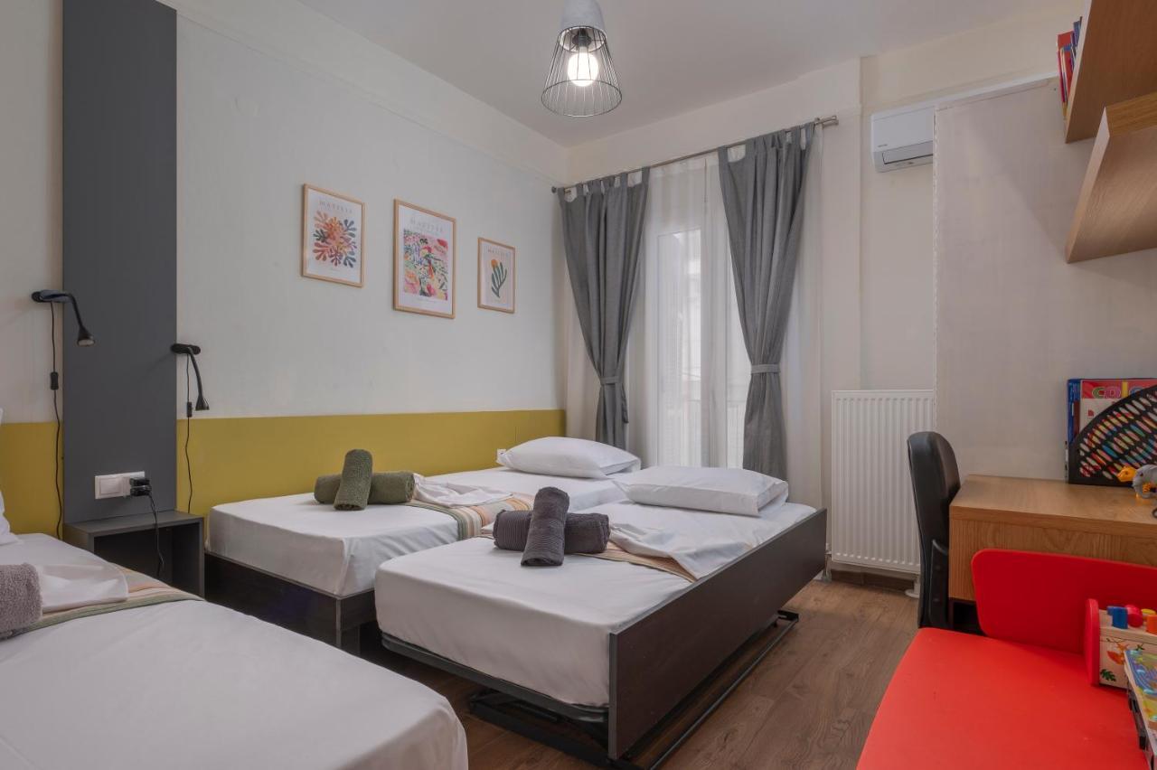 Estia Thessaloniki Apartment, Cozy, Spacious, Sunny, 2 Rooms-5 Beds Luaran gambar