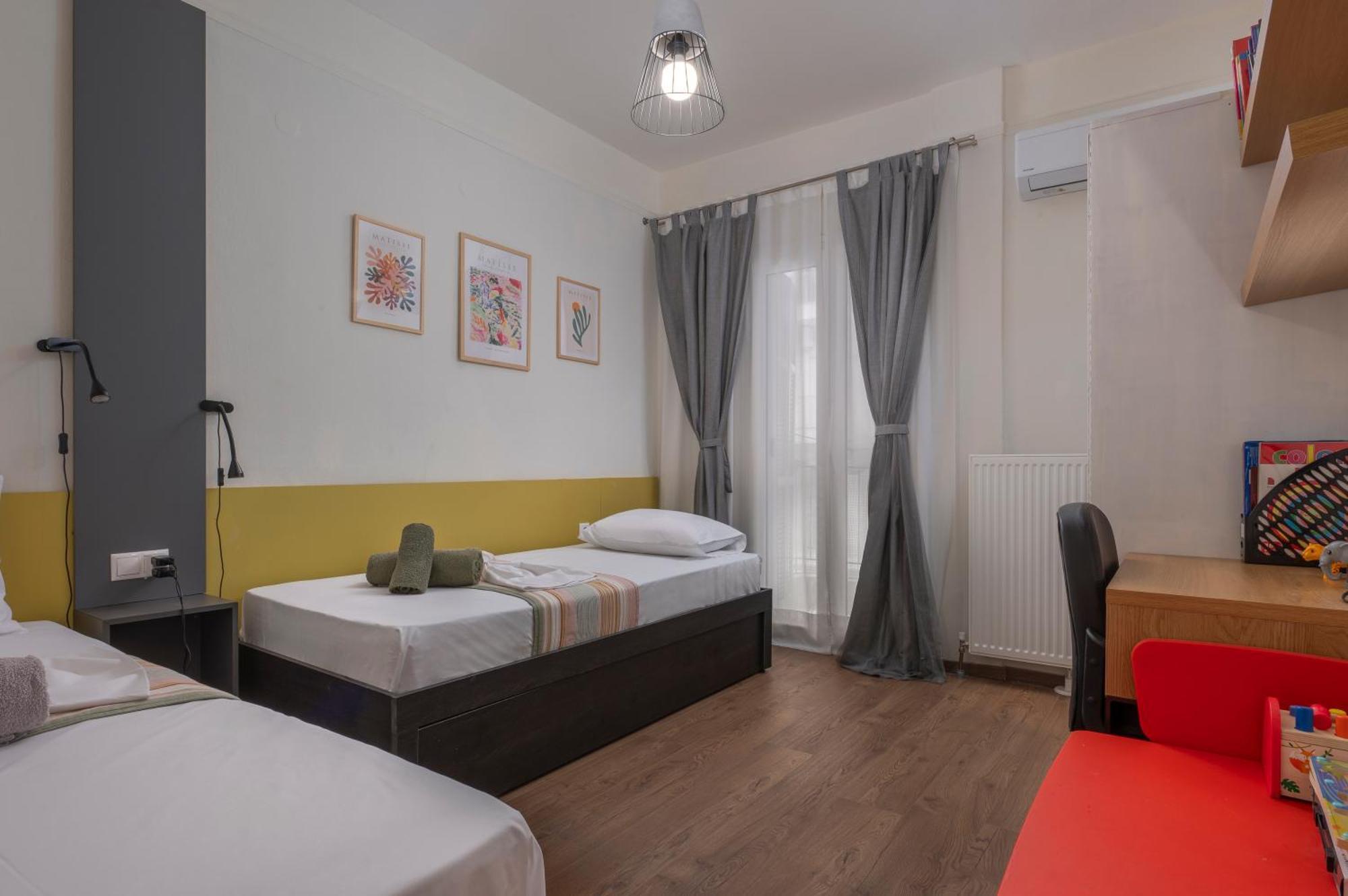 Estia Thessaloniki Apartment, Cozy, Spacious, Sunny, 2 Rooms-5 Beds Luaran gambar